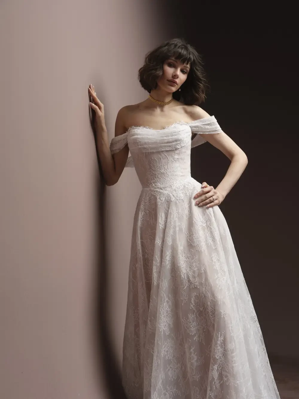 Photo of Model wearing a Maggie Sottero gown