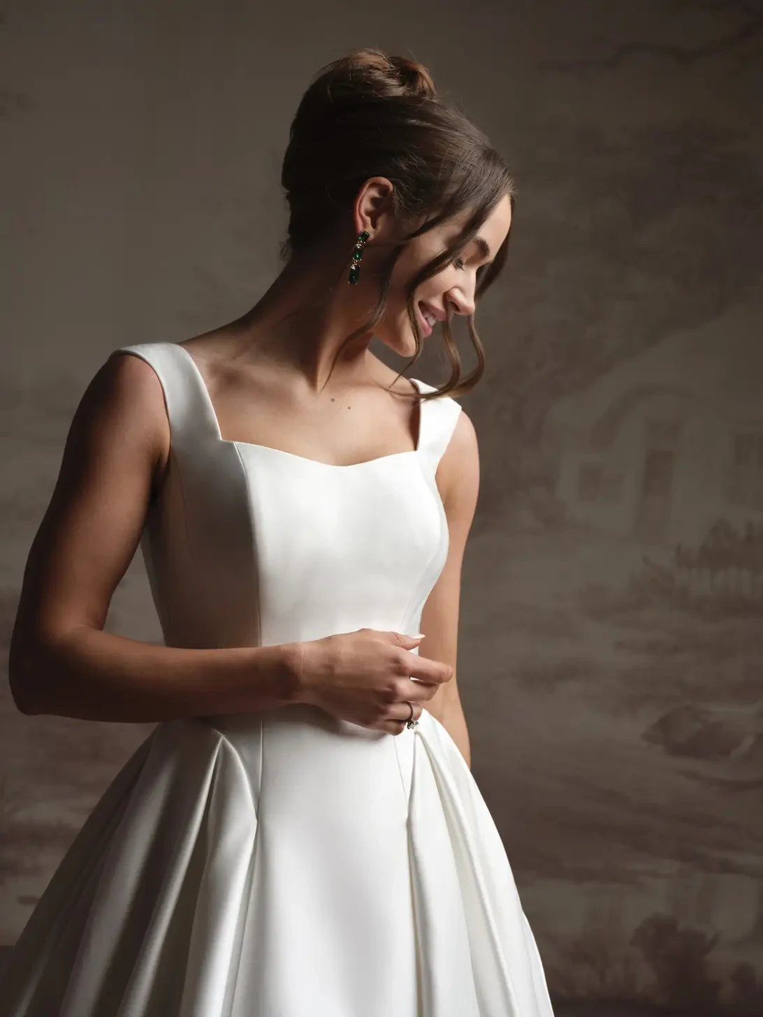 Photo of Model wearing a Modest Dresses Collection Gown