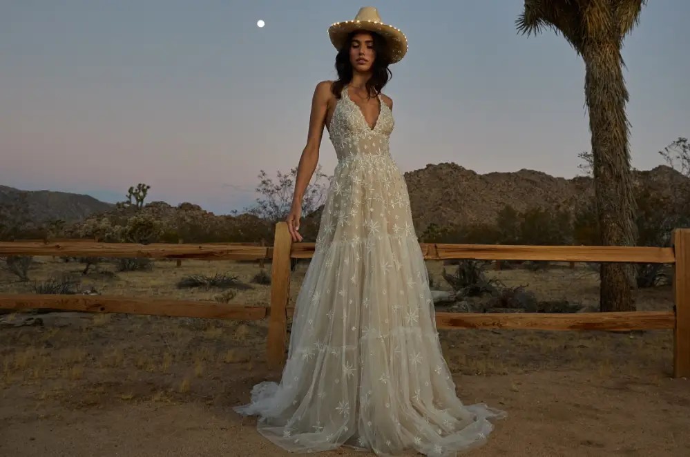 Photo of Models wearing bridal collection gowns