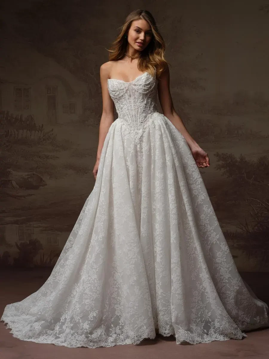 Photo of Model wearing a Fall Collection Gown