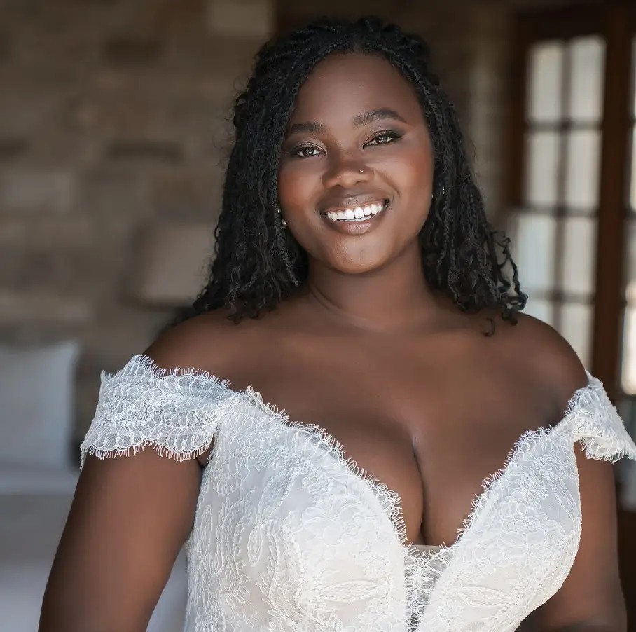 Photo of Model wearing a Plus-Size Dresses Collection Gown