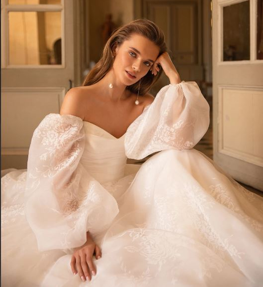 Photo of Model wearing a Oksana Mukha gown