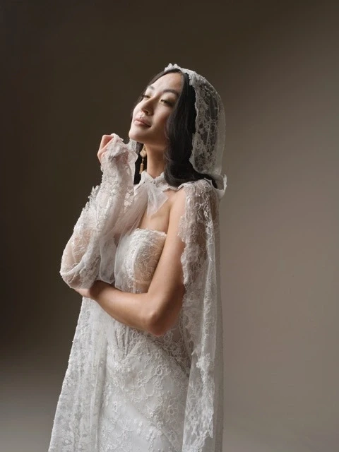 Photo of Model wearing a Maggie Sottero gown