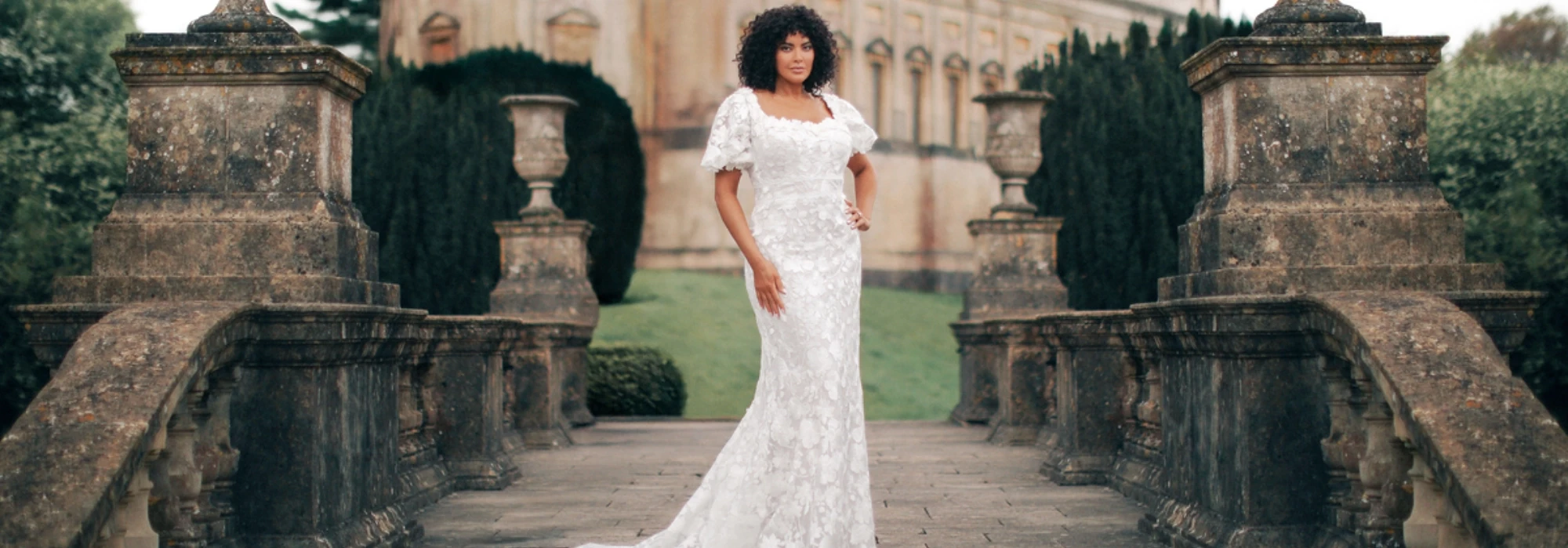 Photo of Models wearing bridal collection gowns