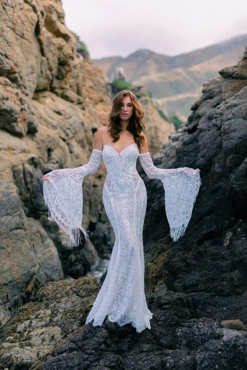 Wilderly Bride Strapless Tulle Wedding Gown