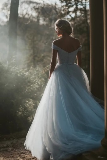 Disney Fairy Tale Weddings Collection 137007 #6 Ivory/Blue/Silver thumbnail