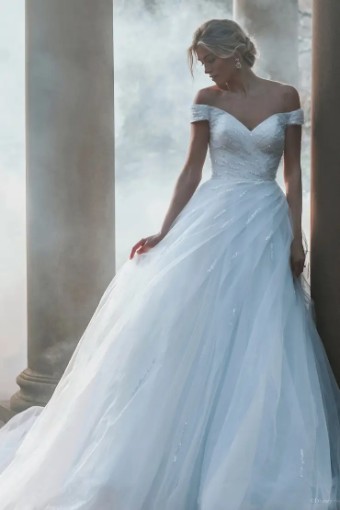 Disney Fairy Tale Weddings Collection 137007 #1 Ivory/Blue/Silver thumbnail