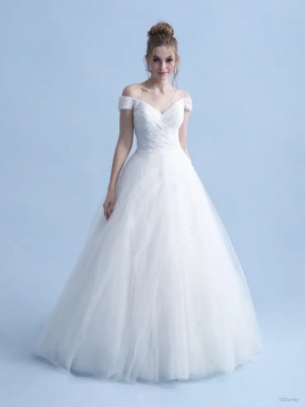 Disney Fairy Tale Weddings Collection 137007 #12 Ivory/Blue/Silver thumbnail