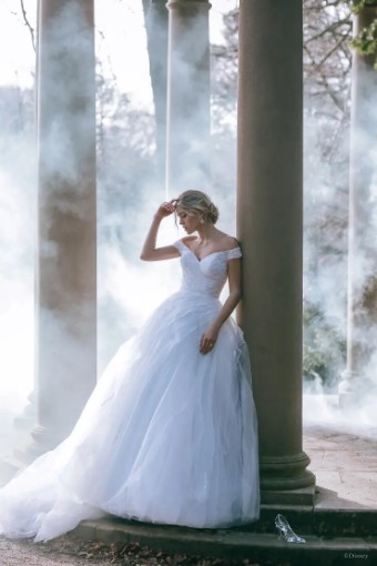 Disney Fairy Tale Weddings Collection 137007 #2 Ivory/Blue/Silver thumbnail