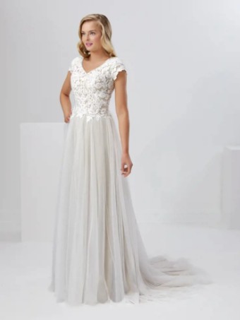 House of Wu 134477 #1 Ivory/Nude/Silver thumbnail