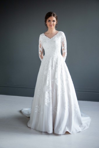Modest Bridal Collection 136253 #0 default Gold/Ivory thumbnail