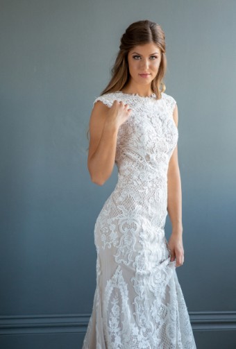 Modest Bridal Collection 136256 #4 Ivory/Nude thumbnail