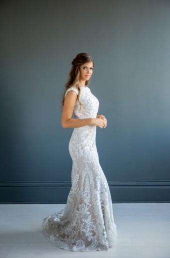 Modest Bridal Collection 136256 #6 Ivory/Nude thumbnail