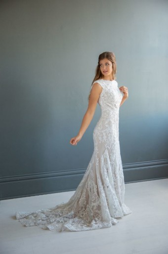 Modest Bridal Collection 136256 #10 Ivory/Nude thumbnail