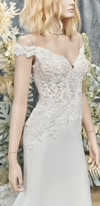 Maggie Sottero 136136 #7 Ivory/Pewter Accent thumbnail