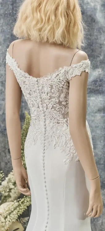 Maggie Sottero 136136 #8 Ivory/Pewter Accent thumbnail