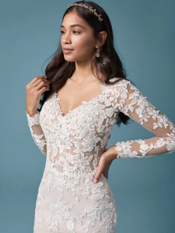 Maggie Sottero 135136 #10 Iv/Misty Mauve (Nude Illusion) thumbnail