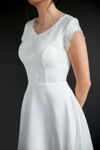 Modest Bridal Collection 136272 #1 Ivory thumbnail