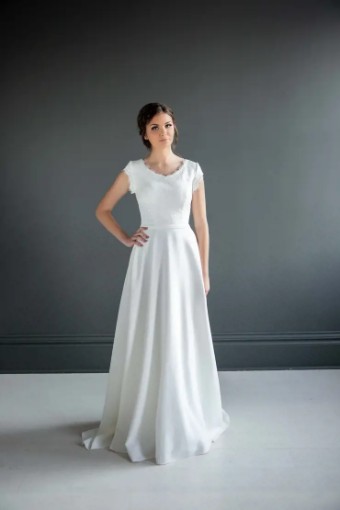 Modest Bridal Collection 136272 #4 Ivory thumbnail