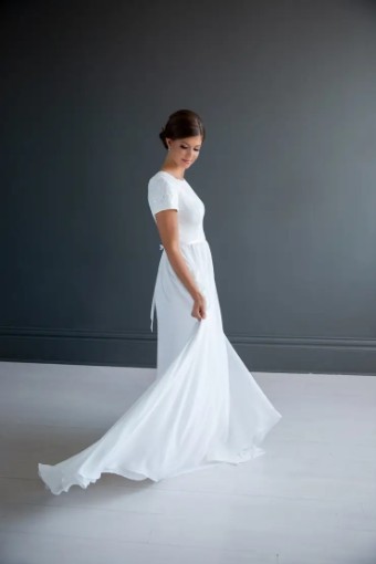 Modest Bridal Collection 136277 #18 Ivory thumbnail