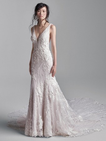Sottero and Midgley 135920 #1 Iv/Misty Mauve (Nude Illusion) thumbnail