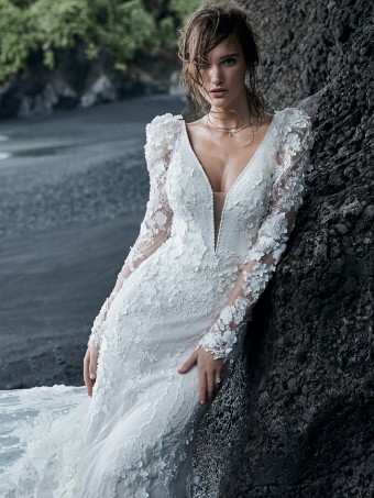 Sottero and Midgley 135920 #10 Iv/Misty Mauve (Nude Illusion) thumbnail