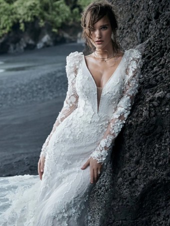Sottero and Midgley 135920 #24 Iv/Misty Mauve (Nude Illusion) thumbnail