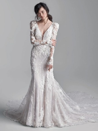 Sottero and Midgley 135920 #22 Iv/Misty Mauve (Nude Illusion) thumbnail