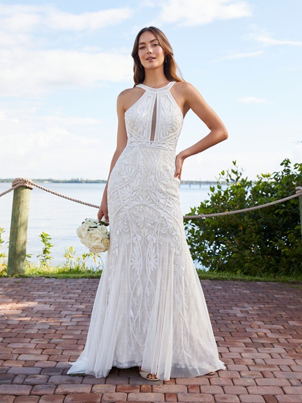 40 Beautiful Halterneck Wedding Dresses -  