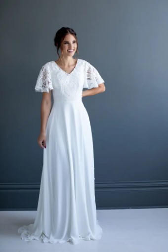 Modest Bridal Collection 138623 #1 Ivory thumbnail