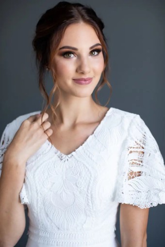 Modest Bridal Collection 138623 #6 Ivory thumbnail