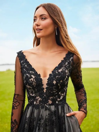 House of Wu 138429 #2 Black/Blush thumbnail