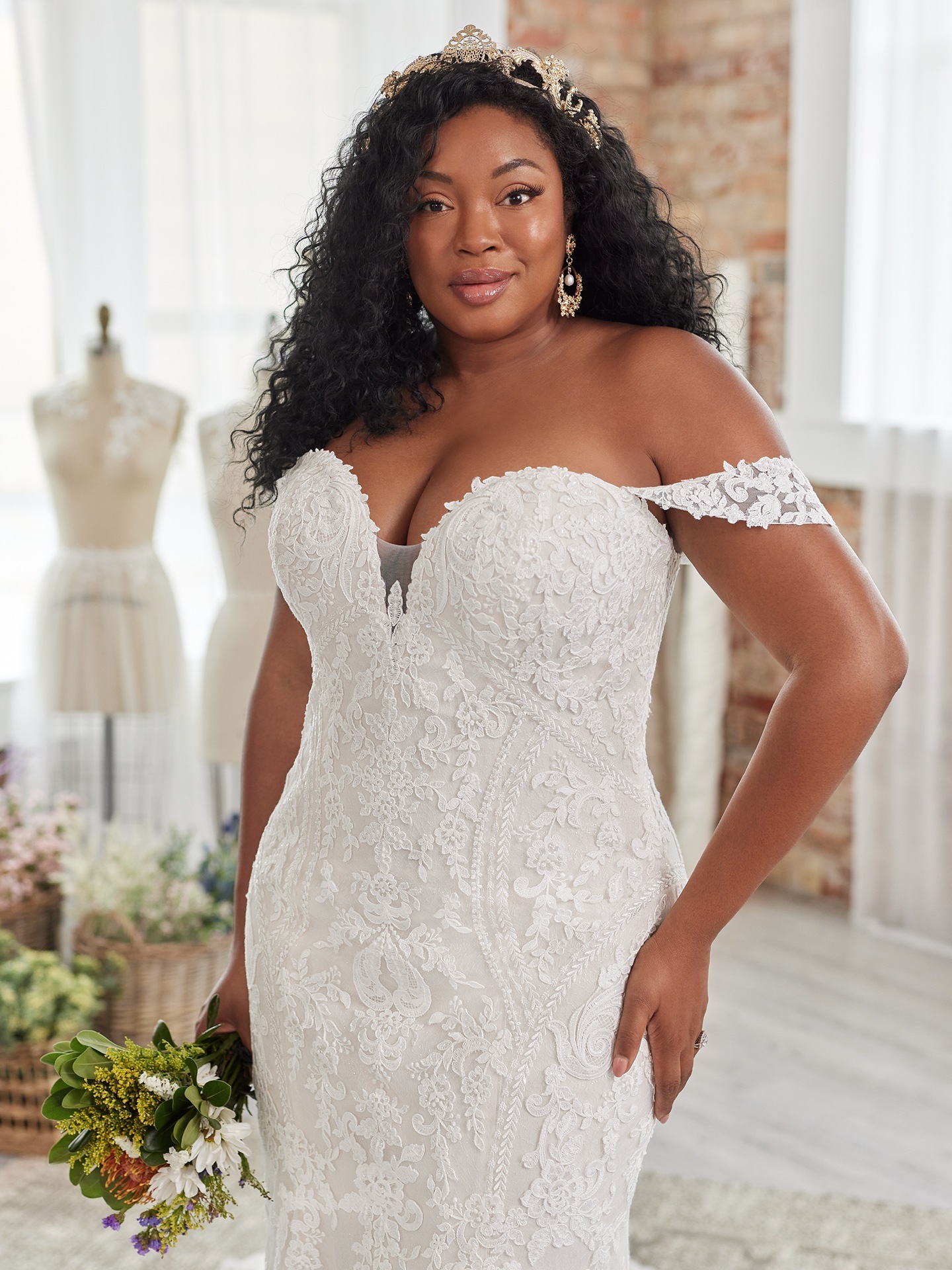 Plus size fantasy wedding dresses shop