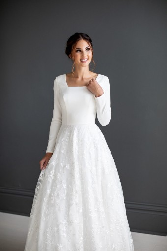 Modest Bridal Collection 138618 #4 Ivory thumbnail
