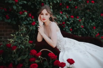Disney Fairy Tale Weddings Collection 138285 #3 Ivory/Nude thumbnail