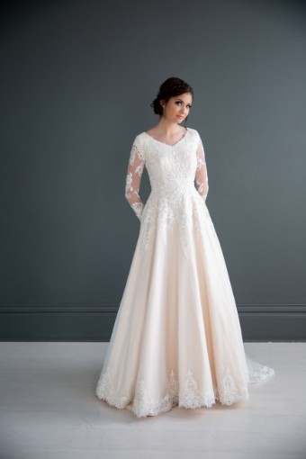 Modest Bridal Collection 136266 #2 Gold/Ivory thumbnail