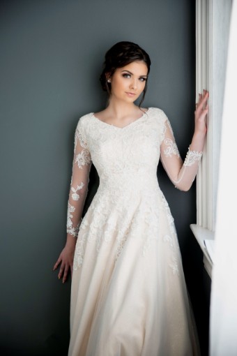 Modest Bridal Collection 136266 #6 Gold/Ivory thumbnail