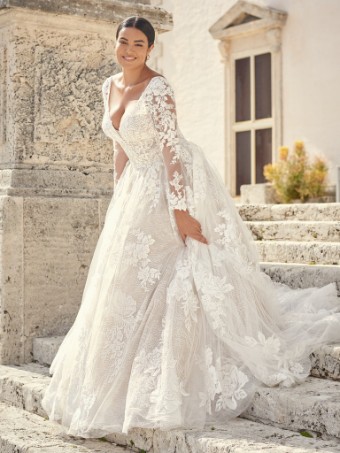 Sottero and Midgley 137192 #7 Iv/Misty Mauve (Natural Illusion) thumbnail