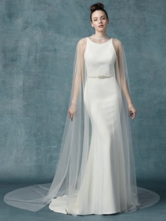 Maggie Sottero 132113 Cape #0 default Champagne thumbnail