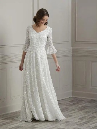 House of Wu 139453 #0 default Ivory/Silver thumbnail