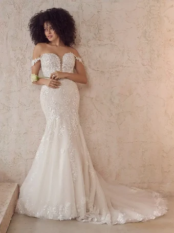 Maggie Sottero 139165- Straps #2 Ivory Ivory/Pewter Accent thumbnail