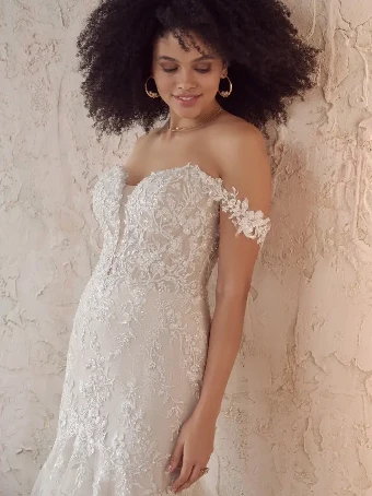Maggie Sottero 139165- Straps #3 Ivory Ivory/Pewter Accent thumbnail