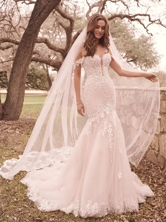 Maggie Sottero 139165- Straps #5 Ivory Ivory/Pewter Accent thumbnail