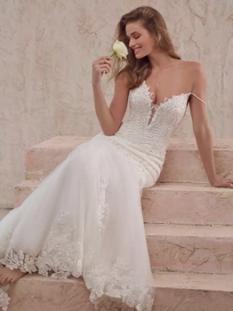 Maggie Sottero 139195 #8 Ivory over Soft Blush/Natural Illusion thumbnail