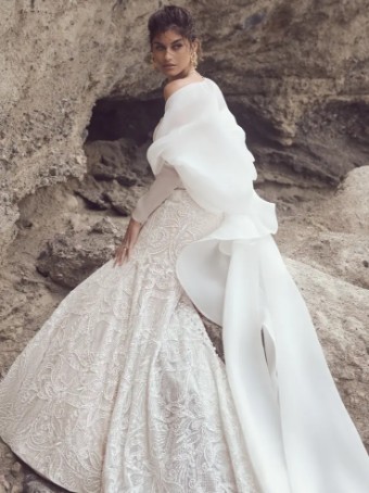 Sottero and Midgley 140080-Cape #1 Ivory thumbnail