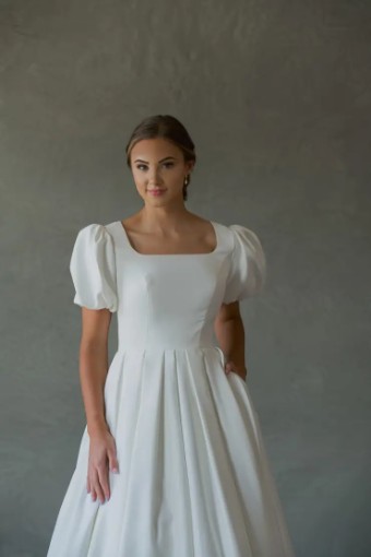 Modest Bridal Collection 140607 #88 Ivory thumbnail