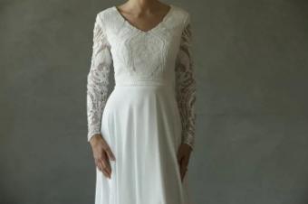 Modest Bridal Collection 140613 #5 ivory/champagne thumbnail