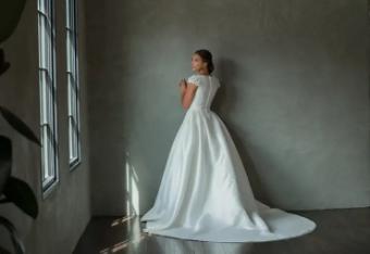 Modest Bridal Collection 140609 #34 Ivory thumbnail
