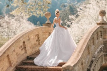 Disney Fairy Tale Weddings Collection 140155 #5 Platinum/Ivory/Champagne thumbnail