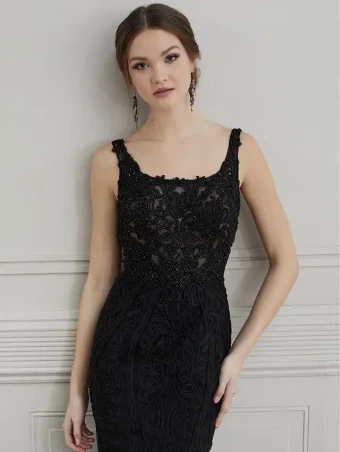 House of Wu 139436 Overskirt #7 Black/Silver thumbnail